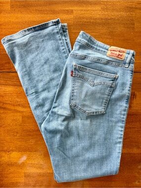 Levi's Light Blue High-rise Bootcut Jeans